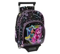 Safta Monster High Wheeled Backpack Black