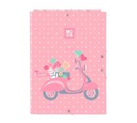 Safta MOOS Passion - Folio Folder with 3 Flaps, Ideal for Children of Different Ages, Comfortable and Versatile, Quality and Resistance, 26 x 36.5 cm, multicoloured, M, Casual
