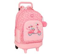 Safta MOOS PASSION - Large Backpack with Wheels, Compact, Removable, Ideal for Children of Different Ages, Comfortable and Versatile, Quality and Resistance, 33 x 22 x 45 cm, multicoloured, M, Casual