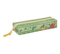 Safta MUFASA - Rectangular Children's Pencil Case, Children's Pencil Case, Ideal for School-Aged Children, Comfortable and Versatile, Quality and Resistance, 22 x 7 x 40 cm, Green/Beige, Green -