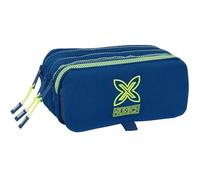 Safta Munich North - Triple Big Pencil Case, Children's Pencil Case, Ideal for School Age Children, Comfortable and Versatile, Quality and Resistance, 21.5 x 8 x 10 cm, navy, M, Casual