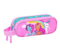 safta My Little Pony Magic Double Pencil Case One Size, Pink/Turquoise, Estándar, Casual