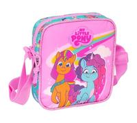 safta My Little Pony Magic Small Shoulder Bag for Children, Ideal for Children from 5 to 14 Years, Comfortable and Versatile, Quality and Resilience, 16 x 4 x 18 cm, Pink/Turquoise, Pink/Turquoise,
