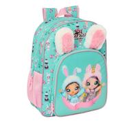 Safta NANANA BUNNY - Children's School Backpack, Adaptable to Trolley, Ideal for School Children, Comfortable and Versatile, Quality and Resistance, 32 x 12 x 38 cm, Turquoise/Pink, M, Casual