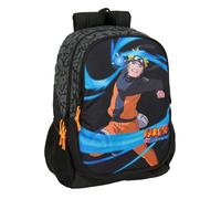 Safta NARUTO - Children's School Backpack, Ideal for Children of Different Ages, Comfortable and Versatile, Quality and Resistance, 32 x 16 x 44 cm, Black/White, M, Casual