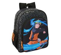 Safta Naruto - Children's School Backpack, Adaptable to Cart, Ideal for School Children, Comfortable and Versatile, Quality and Resistance, 32 x 12 x 38 cm, Black/White, M, Casual