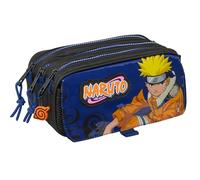 Safta Naruto Ninja - Triple Big Pencil Case, Children's Pencil Case, Ideal for S