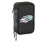Safta NERF Game - School Pencil Case with 37 Tools Included, Children's Pencil Case, Child, Ideal for Children from 5 to 14 Years, Comfortable and Versatile, Quality and Resistance, 12.5 x 5.5 x 19.5