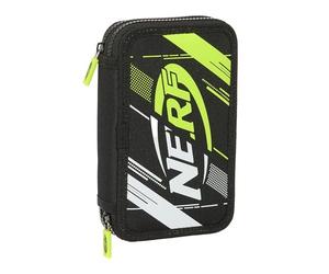 Safta NERF GET READY - Children's School Pencil Case, Pencil Case with Colours,