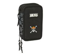 Safta One Piece Pirates - School Pencil Case with 37 Tools Included, Children's Pencil Case, Child, Ideal for Children from 5 to 14 Years, Comfortable and Versatile, Quality and Resistance, 12.5 x 5.5
