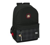 SAFTA Paul Frank Campers - Children's School Backpack, Ideal for Children of Different Ages, Comfortable and Versatile, Quality and Strength, 30 x 14 x 46 cm, Black, Black/White, Estándar, Casual