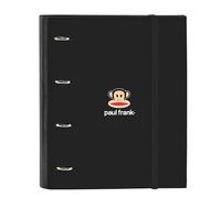 Safta Paul Frank Join The Fun - 4 Ring Binder 35 cm with 100 A4 Sheets, Ideal for Children of Different Ages, Comfortable and Versatile, Quality and Resistance, 27 x 3.5 x 32 cm, Black, Black/White,