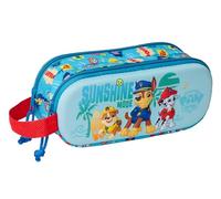PAW Patrol 3D - Double 3D Pencil Case, Children's Pencil Case, Ideal for School Age Children, Comfortable and Versatile, Quality and Resistance, 21 x 6 x 8 cm, Blue, M, Casual