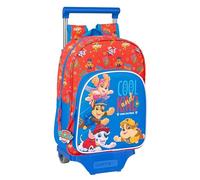 Safta Paw Patrol Cool - Children's Backpack with Trolley 705, Ideal for Children of Different Ages, Comfortable and Versatile, Quality and Resistance, 26 x 11 x 34 cm, Red/Blue, M, Casual