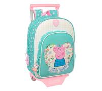 Safta Peppa Pig Pretty Flowers Wheeled Backpack
