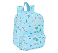 Safta Pre-School Cars - Nursery Backpack, Adaptable to Cart, Easy Cleaning, Ideal for Children of Different Ages, Comfortable and Versatile, Quality and Resistance, 22 x 10 x 27 cm, blue, M, Casual