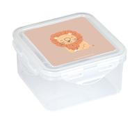 SAFTA Pre-School Leon - Lunch Box, Pencil Case, Food Holder, Quality and Maximum Resistance, Recreo, 13 x 13 x 7.5 cm