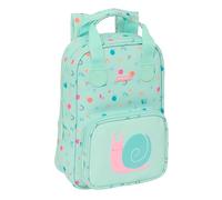 Safta Pre-School Snail - Children's Backpack, with Handles, Easy Cleaning, Ideal for Children of Different Ages, Comfortable and Versatile, Quality and Resistance, 20 x 8 x 28 cm, Light Turquoise,