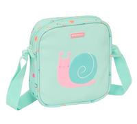 Safta PREESCOLAR CARACOL - Small Messenger Bag, Children's Messenger Bag, Ideal for Children from 5 to 14 Years, Comfortable and Versatile, Quality and Resistance, 16 x 4 x 18 cm, Light Turquoise,