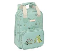 SAFTA PREESCOLAR DINOS - Children's Backpack, Adaptable with Handles, Recyclable Fabric, Ideal for Children of Different Ages, Comfortable and Versatile, Quality and Resistance, 20 x 8 x 28 cm