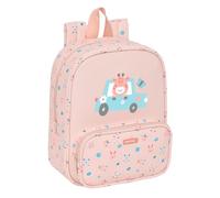 Safta PREESCOLAR JIRAFA - Nursery Backpack, Adaptable to Cart, Easy Cleaning, Ideal for Children of Different Ages, Comfortable and Versatile, Quality and Resistance, 22 x 10 x 27 cm, coral garden, M,