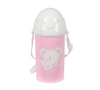 Safta PREESCOLAR KOALA - Automatic Opening Bottle, with Straw, Water Bottle, BPA-Free, with Shoulder Strap, Comfortable and Lightweight, 500 ml, 7.5 x 19.5 cm, pink, M, Casual