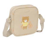 Safta PREESCOLAR OSITO - Small Messenger Bag, Children's Shoulder Bag, Ideal for Children from 5 to 14 Years, Comfortable and Versatile, Quality and Resistance, 16 x 4 x 18 cm, Beige, beige, Estándar,