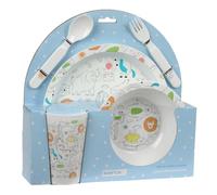 Safta PREESCOLAR ZOO - Set of Plates and Cutlery, Pack, Plate, Cutlery, Baby, Initiation, Food, Comfortable and Versatile, 26 x 9 x 26 cm, beige, M, Casual