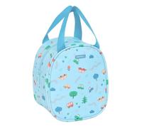 Safta Preschool Cars - Lunch Bag, Pencil Case, Quality and Maximum Resistance, Food Holder, Recreation, 19 x 14 x 22 cm, blue, M, Casual