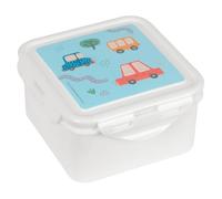 Safta Preschool Cars - Lunch Box, Pencil Case, Food Holder, Quality and Maximum Resistance, Recreation, 13 x 13 x 7.5 cm, blue, M, Casual