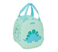 Safta PREESCOLAR DINO - Lunch Bag, Pencil Case, Quality and Maximum Resistance, Food Holder, Recreation, 19 x 14 x 22 cm, green, M, Casual