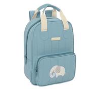 SAFTA Preschool Elephant - Children's Backpack, Adaptable with Handles, Recyclable Fabric, Ideal for Children of Different Ages, Comfortable and Versatile, Quality and Resistance, 20 x 8 x 28 cm