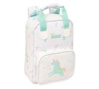 SAFTA PRESCHOOL UNICORN - Children's Backpack, Adaptable with Handles, Recyclable Fabric, Ideal for Children of Different Ages, Comfortable and Versatile, Quality and Resistance, 20 x 8 x 28 cm