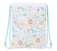 Safta PREESCOLAR ZOO - Junior Flat Bag Backpack, Ideal for Children of Different Ages, Comfortable and Versatile, Quality and Resistance, 26 x 34 cm, beige, M, Casual