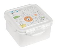 Safta Preschool Zoo - Lunch Box, Pencil Case, Food Holder, Quality and Maximum Resistance, Recreation, 13 x 13 x 7.5 cm, beige, M, Casual
