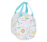 Safta Preschool Zoo - Lunch Bag, Pencil Case, Quality and Maximum Resistance, Food Holder, Recreation, 19 x 14 x 22 cm, beige, M, Casual