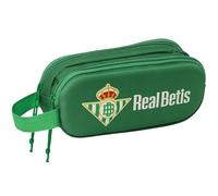 Safta Real Betis Balompié 3D - School Material, Ideal for Children of Different Ages, Comfortable and Versatile, Quality and Resistance, Green, Talla única, 3D Double Pencil Case