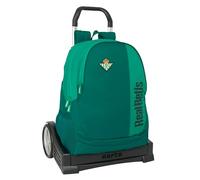 Safta Real Betis Balompié - Backpack, Ergonomic Backpack, with Evolution Trolley, Ideal for Children of Different Ages, Comfortable and Versatile, Quality and Resistance, 32 x 14 x 43 cm, aqua green