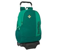 Safta Real Betis Balompié - Large Backpack with Trolley, Ideal for Children of Different Ages, Comfortable and Versatile, Quality and Resistance, 30 x 14 x 43 cm, aqua green, M, Casual