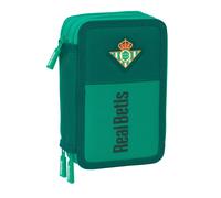 Safta Real Betis Balompie Triple Pencil Case 37 Pieces Green Man