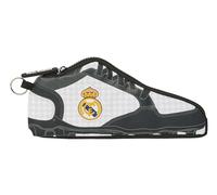 Safta Real Madrid 1ª EQUIPACIÓN 24/25 - School Shoe Pencil Case, Children's Case, Ideal for School Age Children, Comfortable and Versatile, 24 x 2 x 10 cm, White/Grey, White/Grey, Estándar, Casual
