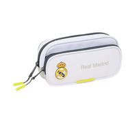 Safta Real Madrid EQUIPACIÓN 25/26 - Pencil Case with Pocket, Children's Pencil Case, Child, Ideal for Children of School Age, Comfortable and Versatile, Quality and Resistance, 21 x 6 x 10.5 cm