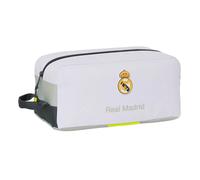Safta Real Madrid EQUIPACIÓN 25/26 - Medium Shoe Rack, Multipurpose, Pencil Case, Sport, Extracurricular Shoes, Football, Comfortable and Versatile, 34 x 18 x 15 cm, white, M, Casual
