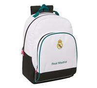 Real Madrid EQUIPACIÓN 26/27 - School Backpack Adaptable to Car, Backpack, Ideal for Children of Different Ages, Comfortable and Versatile, Quality and Resistance, 32 x 15 x 42 cm