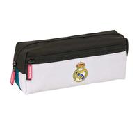 Real Madrid EQUIPACIÓN 26/27 - Small Triple Pencil Case, Ideal for School Age Children, Comfortable and Versatile, Quality and Resistance, 22 x 6 x 8.5 cm