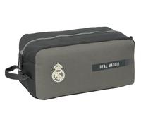 Safta Real Madrid 3rd Team 24/25 - Medium Shoe Rack, Multi-Purpose, Pencil Case, Sport, Extracurricular Shoes, Football, Comfortable and Versatile, 34 x 18 x 15 cm, Grey, M, Casual