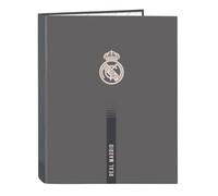 Safta Real Madrid 3rd Team 24/25 Folder with 4 Rings Folder, Ideal for Children of Different Ages, Comfortable and Versatile, Quality and Resistance, 26.5 x 33 cm, grey, M, Casual
