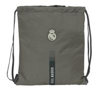 Safta Real Madrid 3rd Team 24/25 - Large Flat Bag Backpack, Ideal for Children of Different Ages, Comfortable and Versatile, Quality and Resistance, 35 x 40 cm, grey, M, Casual