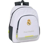 SAFTA Real Madrid Compact and Functional School Backpack, Walk or Gift Ideal for Club Fans, Rea Unisex Children, Standard, infant uk 7, One Size