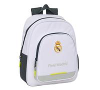 Safta Real Madrid EQUIPACIÓN 25/26 - Children's Backpack, Ideal for Children of Different Ages, Comfortable and Versatile, Quality and Resistance, 28 x 10 x 34 mm, white, M, Casual